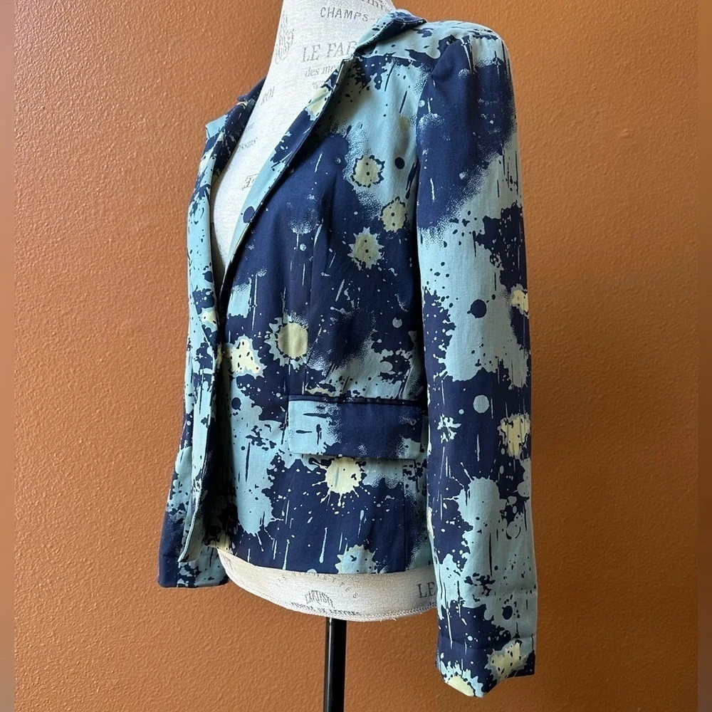 Sandro Splatter Print Blazer Women’s Medium New Without Tags! - Picture 4 of 6